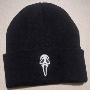 Scream Beanie Ghost Mask Cold Weather Winter Hat Halloween Birthday Gift - NEW!!